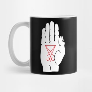 Sigil Of Lucifer Palm Mug